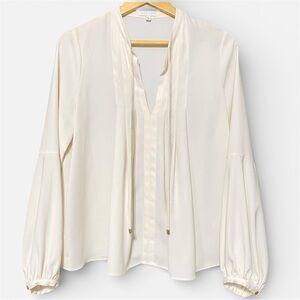 Anna Cate Ivory V-Neck Blouse